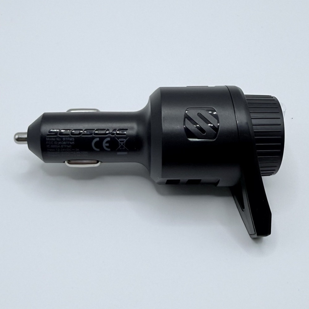 Scosche Bluetooth FM Transmitter (2.4A/12W 2-Port USB-A) - Black